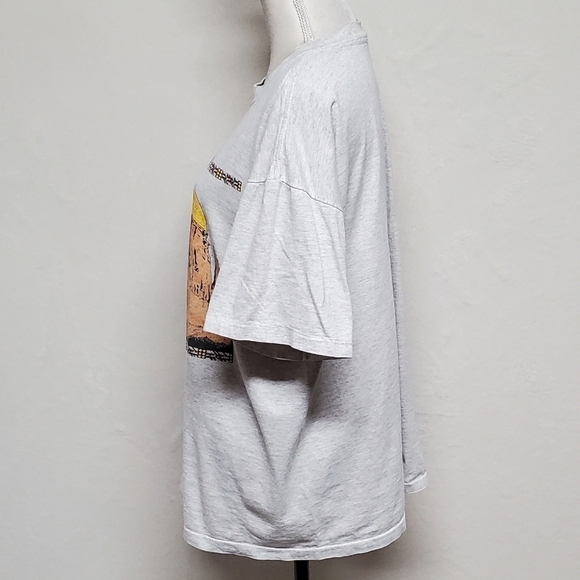 Vintage One Of A Kind Native American Mother Child Gray Single Stitch Tee Large - Picture 12 of 16